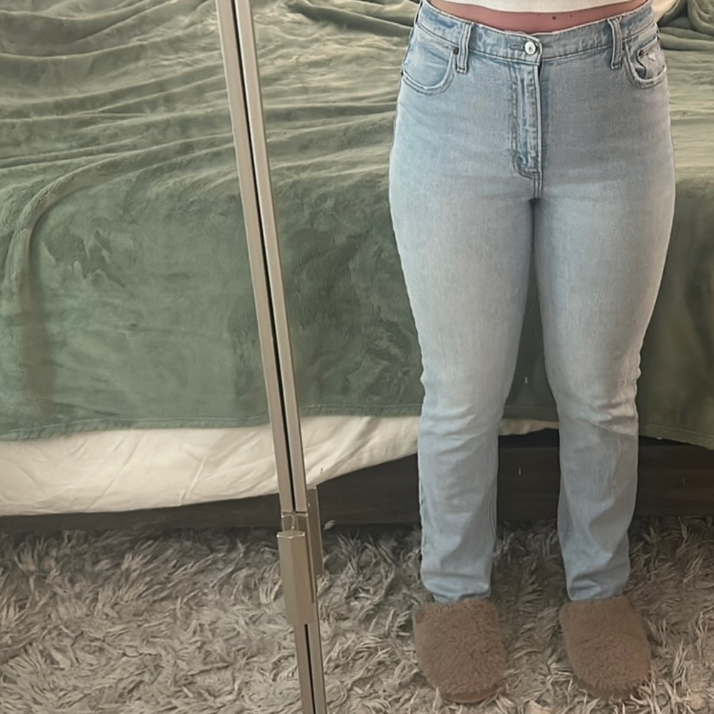 Abercrombie & fitch the 90s slim straight ultra high rise